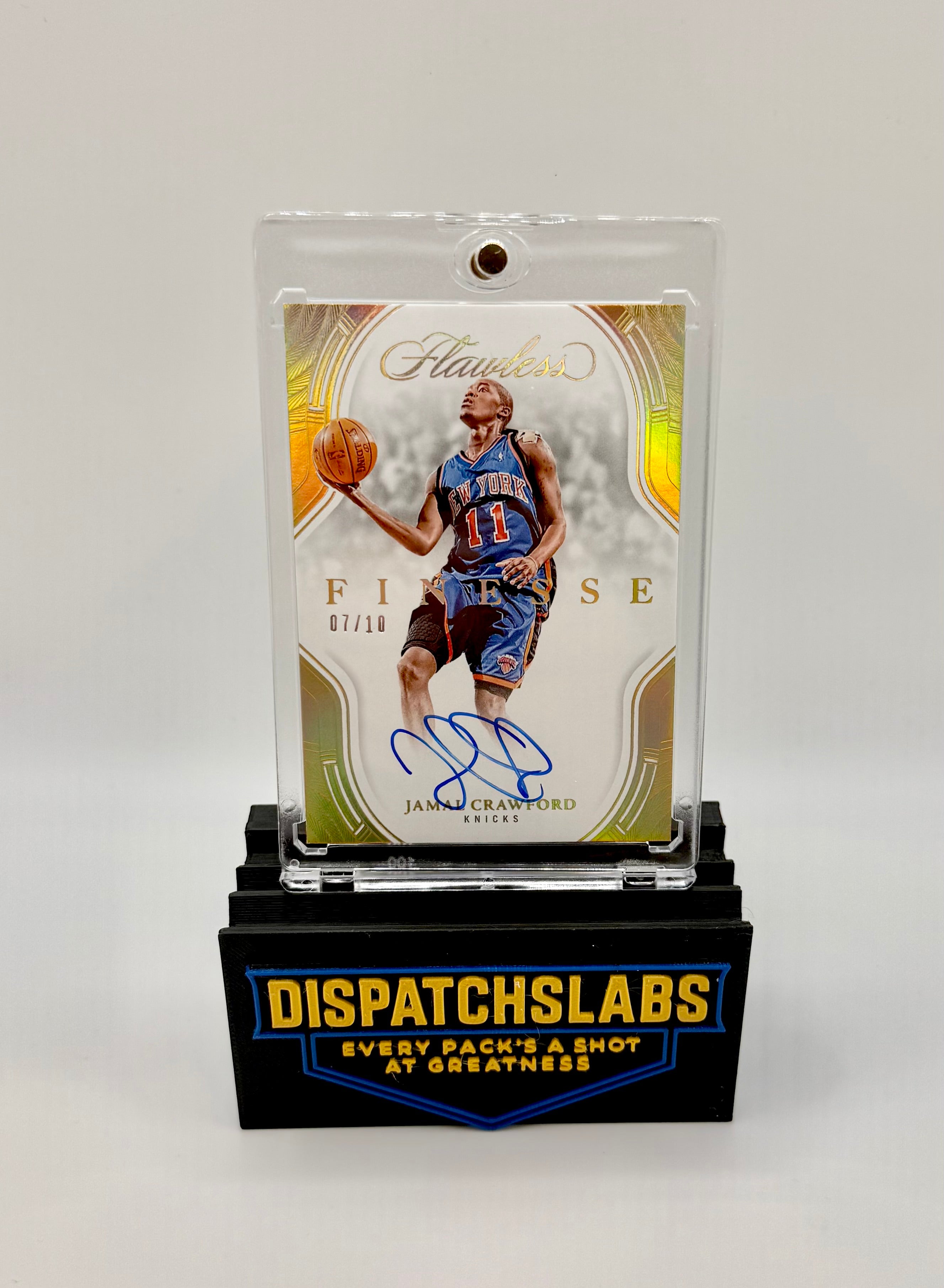 2024-25 Panini Flawless Jamal Crawford “Finesse” On-Card Auto Gold /10 – Knicks